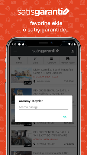 Satış Garanti ekran görüntüsü