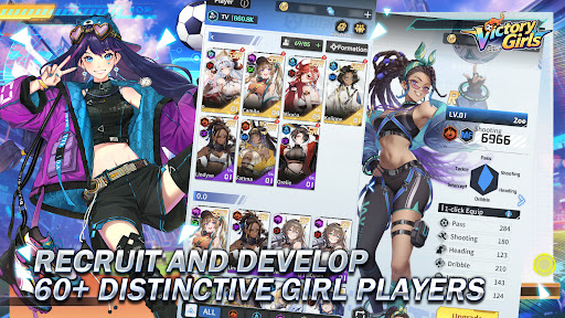 Victory Girls: Anime Soccer ekran görüntüsü