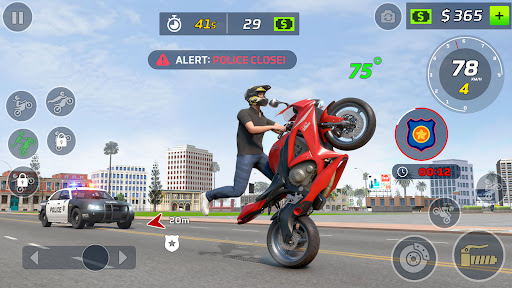 Moto Bike Stunt Wheelie Game ekran görüntüsü