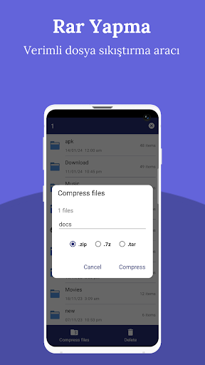 Zip Dosyası ekran görüntüsü