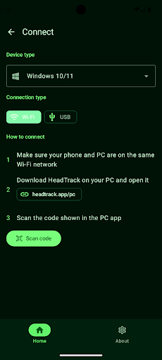 HeadTrack ekran görüntüsü