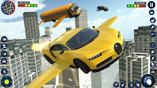 Flying Car Robot Game ekran görüntüsü