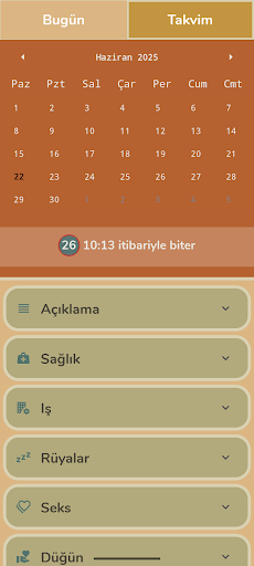 Ay Takvimi: Günlük Öneriler ekran görüntüsü