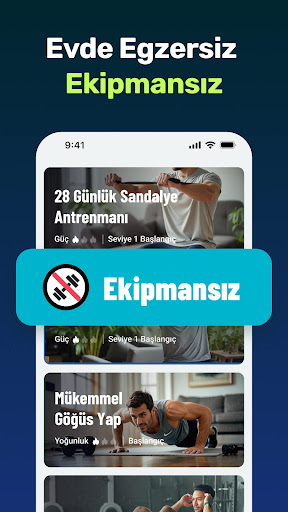Erkek Evde Antrenman ekran görüntüsü