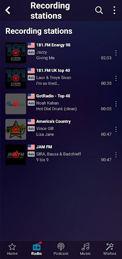 Audials Play: Radio & Podcasts ekran görüntüsü