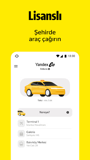 Yandex Go: Şehrindeki taksi ekran görüntüsü