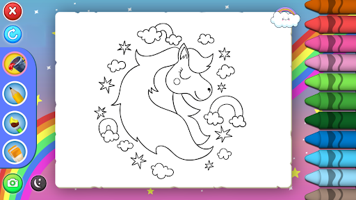 Sevimli Unicorn Boyama ekran görüntüsü