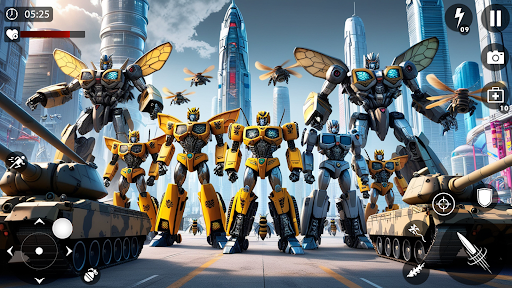 Robot War Robot Shooting Games ekran görüntüsü