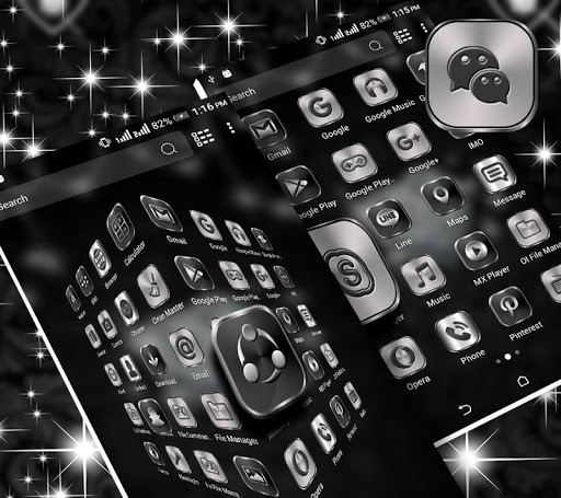 Diamond Heart Launcher Theme ekran görüntüsü