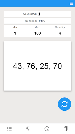 Rastgele numara Pro ekran görüntüsü