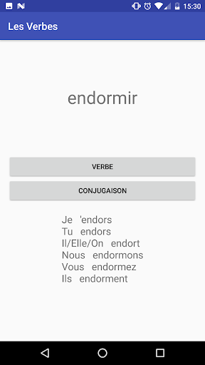 Verb Conjugation in French ekran görüntüsü