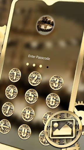 Golden Machine Gear Theme ekran görüntüsü