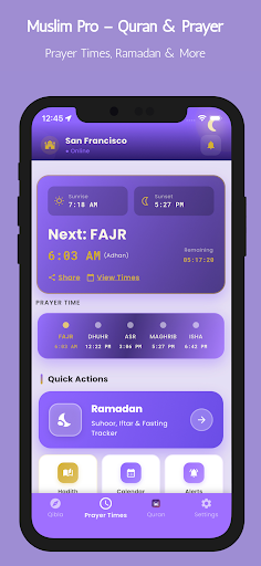 Qibla Compass: Prayer Quran ekran görüntüsü