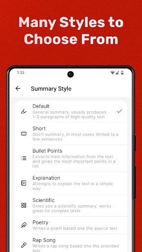 Summary: AI Text Summarizer ekran görüntüsü