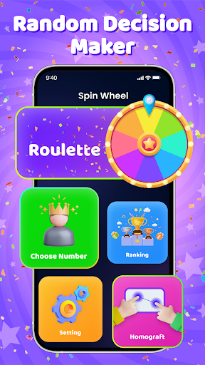 Spin The Wheel: Finger Chooser ekran görüntüsü