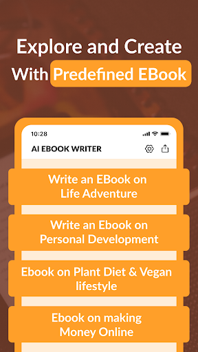 AI Ebook Writer - Write a Book ekran görüntüsü