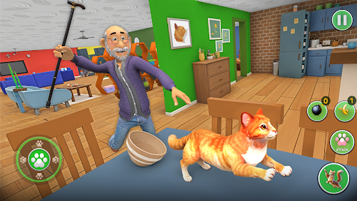 Kitty Vs Grandpa Cat Simulator ekran görüntüsü