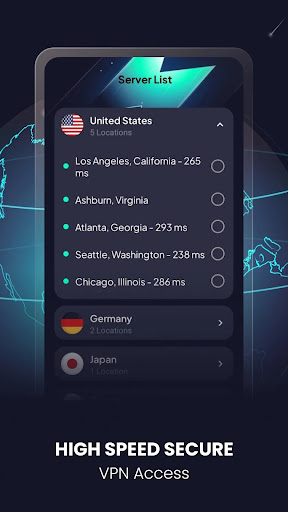 HyperFast VPN-Private Internet ekran görüntüsü