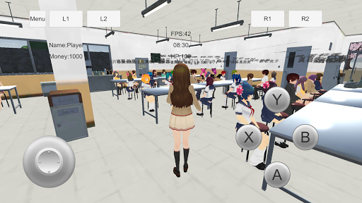 Women's School Simulator 2020 ekran görüntüsü