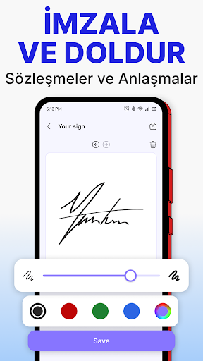 PDF Tarayıcı ve Belge İmzalama ekran görüntüsü