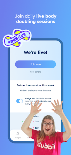 dubbii: the body doubling app ekran görüntüsü