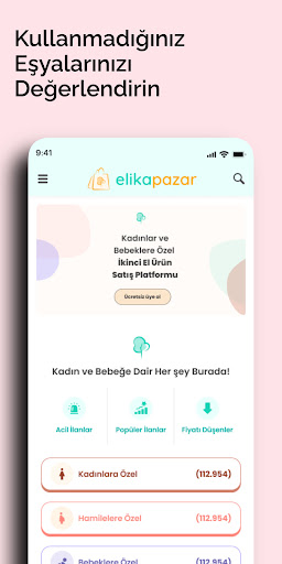 Elika Pazar ve İlan Uygulaması ekran görüntüsü