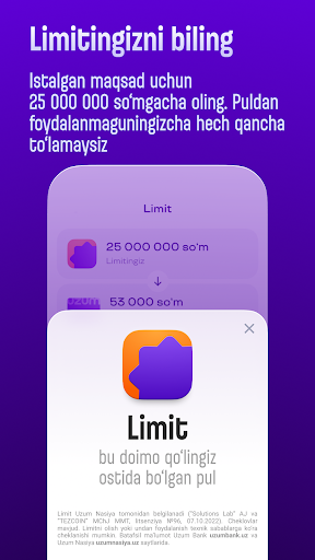Uzum Bank onlayn. O'zbekiston ekran görüntüsü