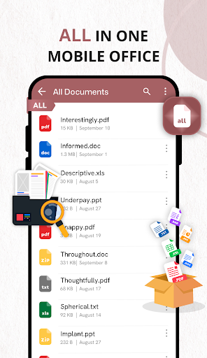 File Reader - PDF, Word, ZIP ekran görüntüsü