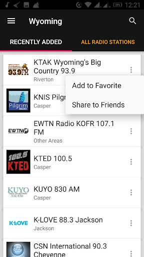 Wyoming Radio Stations - USA ekran görüntüsü