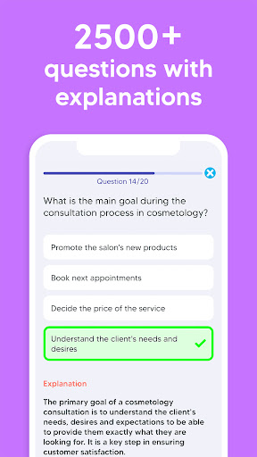 Cosmetology Exam Prep Test App ekran görüntüsü