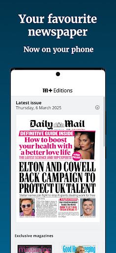 Daily Mail Newspaper ekran görüntüsü
