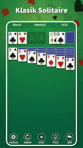 Solitaire İnternetsiz Türkçe ekran görüntüsü