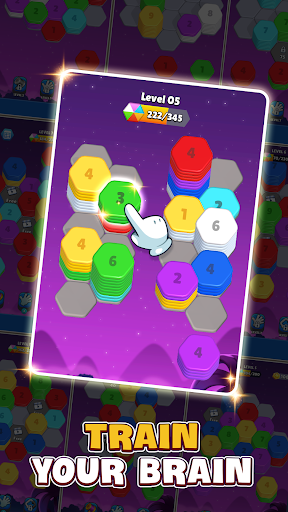 Hexa Sort 3D: Color Puzzle ekran görüntüsü