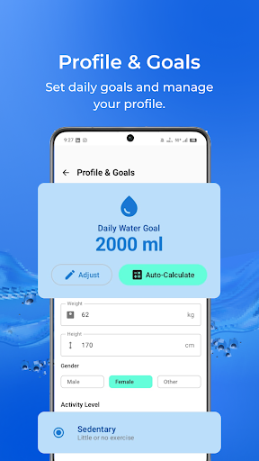 Water Tracker & Reminder App ekran görüntüsü