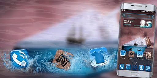 Sea Bottle Launcher Theme ekran görüntüsü