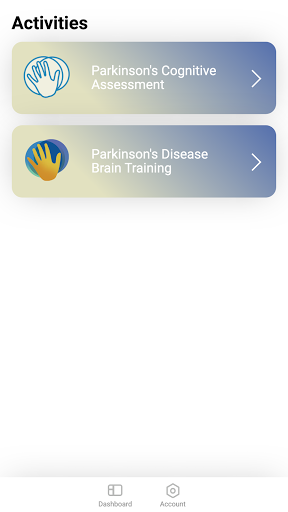 Parkinson's Cognitive Research ekran görüntüsü