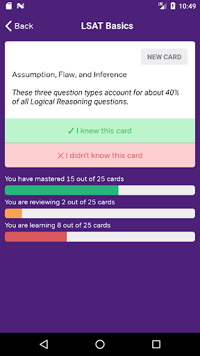 LSAT Prep, LSAT Flashcards ekran görüntüsü