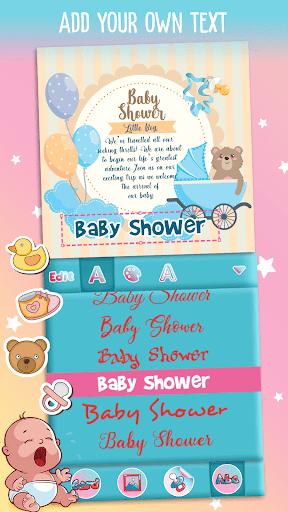 Baby Shower Davetiye ekran görüntüsü