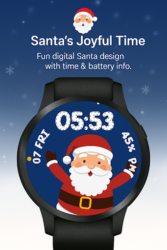 Merry Santa WatchFace ekran görüntüsü