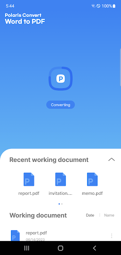 Polaris Convert Word to PDF ekran görüntüsü