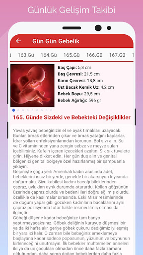 Gün Gün Gebelik Takibi ekran görüntüsü