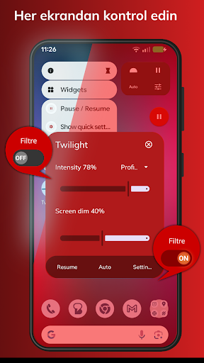 Twilight: Mavi ışık filtresi ekran görüntüsü