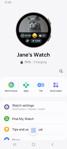 Galaxy Wearable (Samsung Gear) ekran görüntüsü