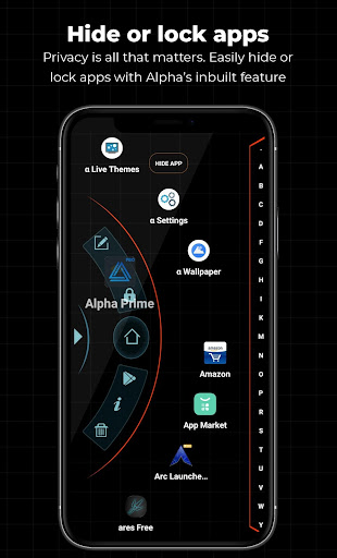 Alpha Hybrid Launcher 4D temas ekran görüntüsü