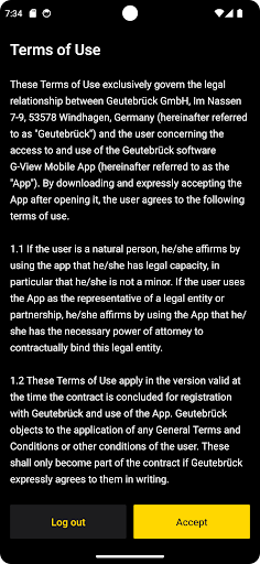 G-View Mobile App ekran görüntüsü
