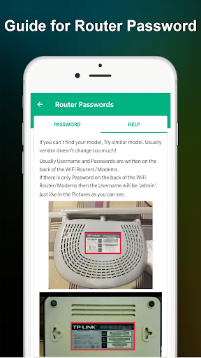 WiFi Router Password - Setup ekran görüntüsü