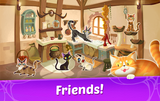 Witch & Cats - Match 3 Puzzle ekran görüntüsü