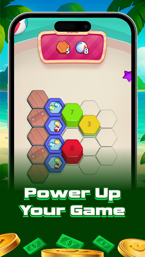 Hexa Flip: Sorting Money Game ekran görüntüsü