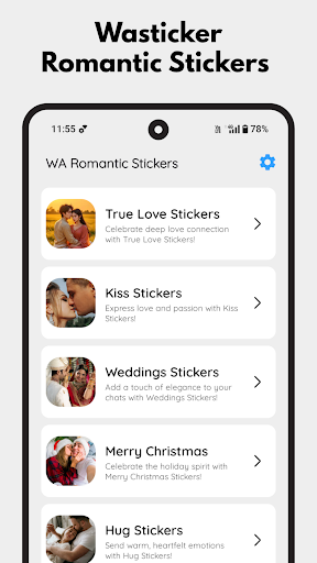 WASticker Romantic Stickers ekran görüntüsü