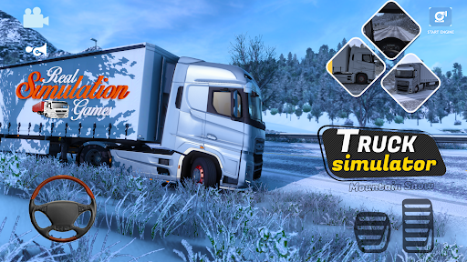 Truck Simulator Euro Snow 2023 ekran görüntüsü